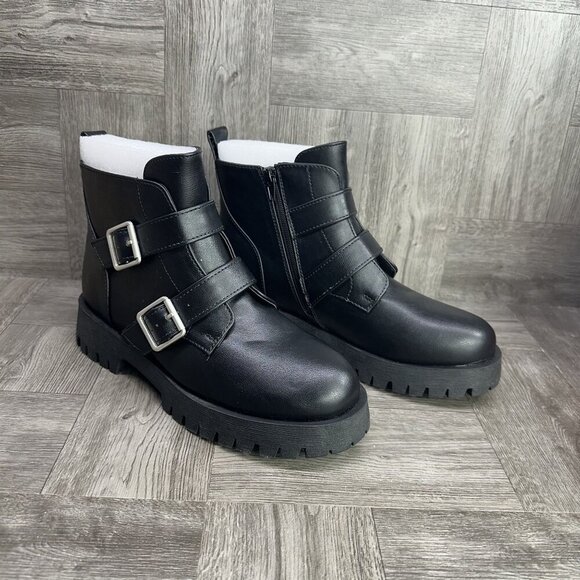 Journee Collection Women's size 9 Maebury Black Booties - Picture 5 of 8